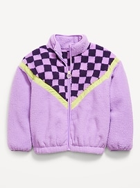 Image number 2 showing, Sherpa Zip-Front Jacket for Girls