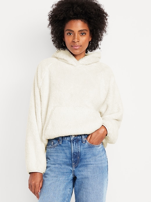 Image number 1 showing, Oversized Sherpa Pullover Hoodie
