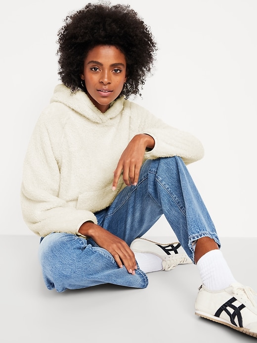 Image number 3 showing, Oversized Sherpa Pullover Hoodie