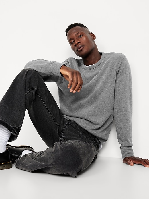 L'image numéro 3 présente T-shirt en tricot côtelé à manches longues