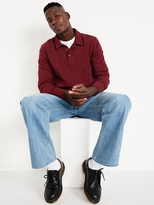 Image number 3 showing, Long-Sleeve French Rib Polo