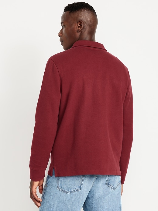 Image number 2 showing, Long-Sleeve French Rib Polo