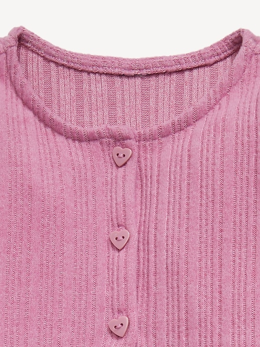 L'image numéro 3 présente Robe en tricot douillet à manches longues pour toute-petite fille