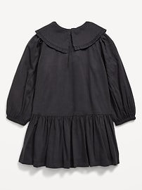 L'image numéro 2 présente Robe brodée à col à manches longues pour toute-petite fille