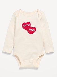 Image number 1 showing, Long-Sleeve Unisex Graphic Bodysuit for Baby