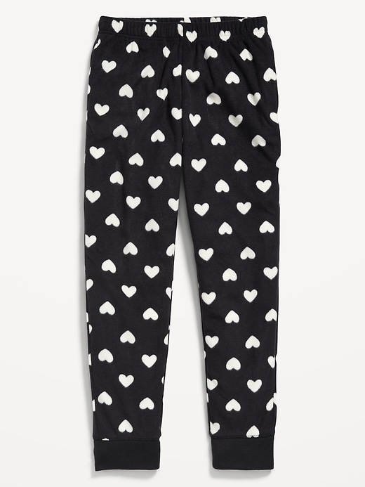L'image numéro 1 présente Pantalon de pyjama style jogging en micromolleton à carreaux pour fille
