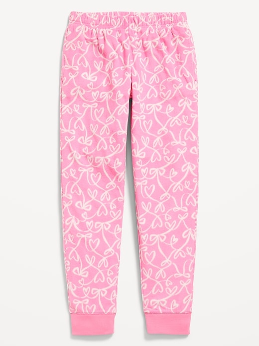 L'image numéro 1 présente Pantalon de pyjama style jogging en micromolleton à carreaux pour fille