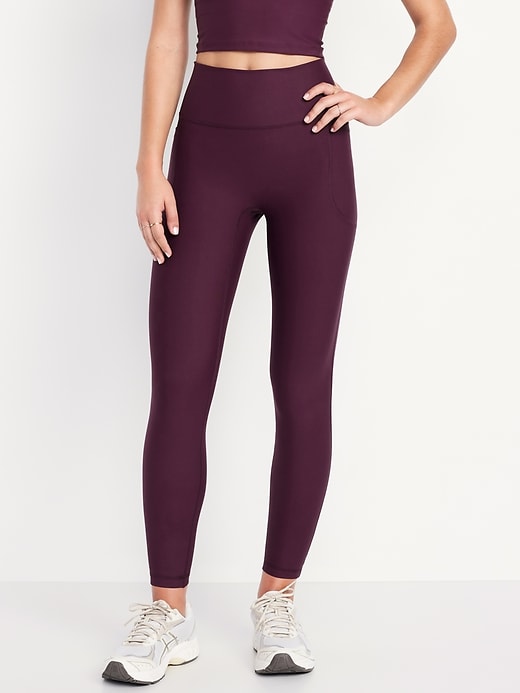 Image number 1 showing, Extra-High Waisted PowerSoft Boundless 7/8 Pocket Leggings – No Front Seam