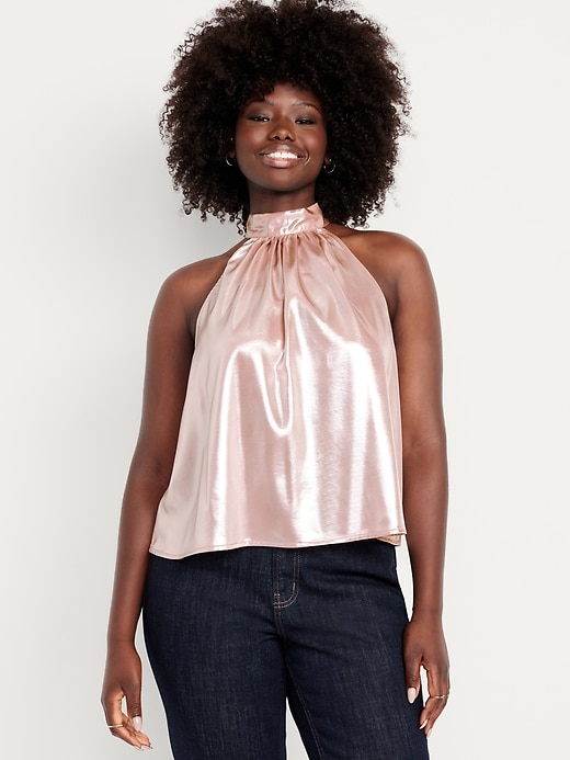 Image number 4 showing, Satin Shine Halter Top