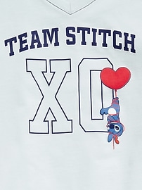 L'image numéro 4 présente T-shirt à manches longues à imprimé Stitch de Disney© pour fille