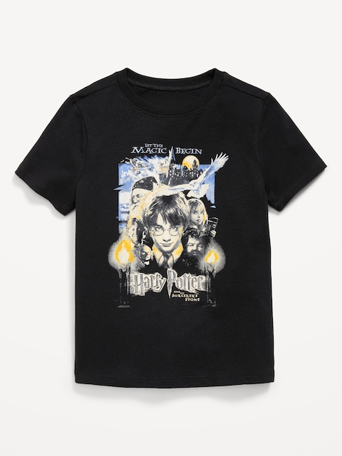 Harry Potter™ Unisex Graphic T-Shirt for Toddler - Black Jack