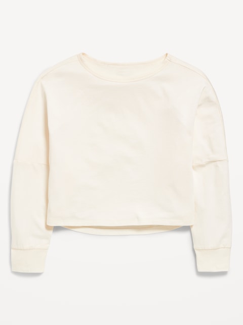 Long-Sleeve Cropped Top for Girls