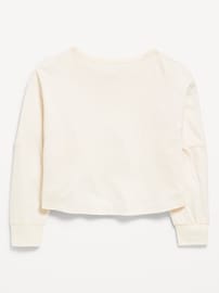 Image number 2 showing, Long-Sleeve Cropped Top for Girls
