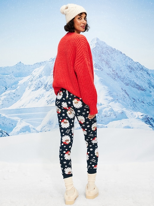 Image number 2 showing, High-Waisted Waffle Pajama Leggings for Women