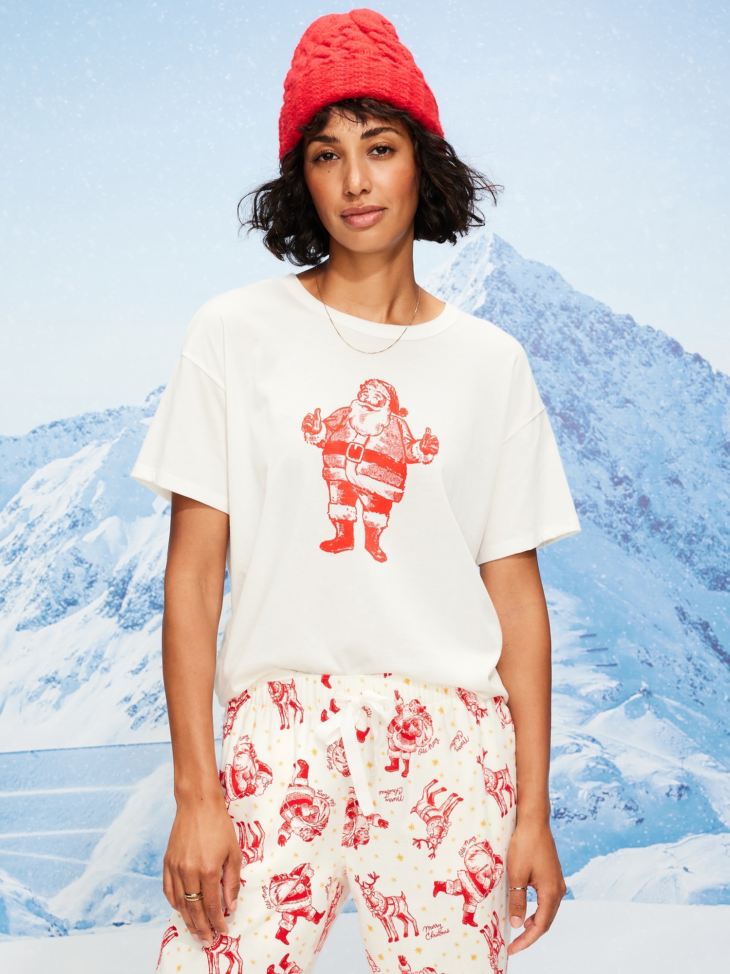 Holiday-Graphic Crew-Neck T-Shirt for Women | Old Navy