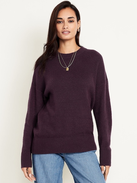 SoSoft Crew-Neck Tunic Sweater - Veil Of Night