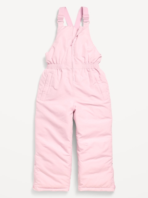 Water-Resistant Snow-Bib Overalls for Girls - Fairytale Rose