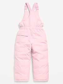 Image number 2 showing, Water-Resistant Snow-Bib Overalls for Girls