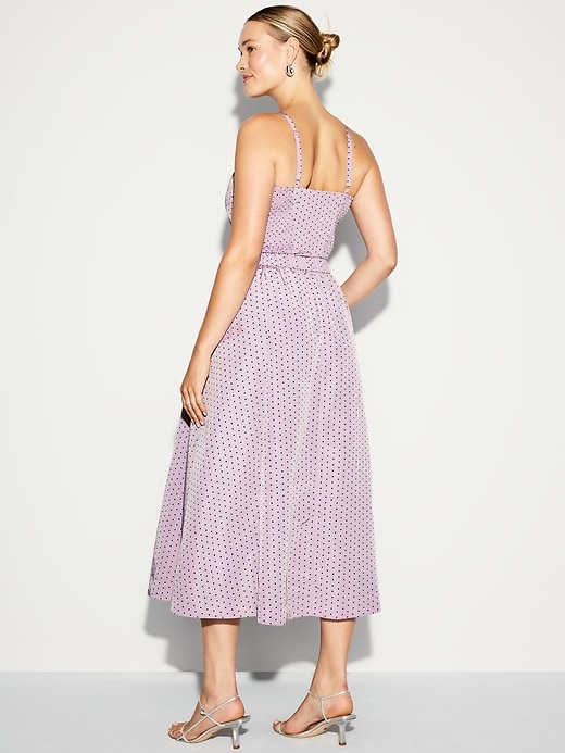 L'image numéro 9 présente Jupe mi-longue en taffetas à taille haute Moments signés Old Navy