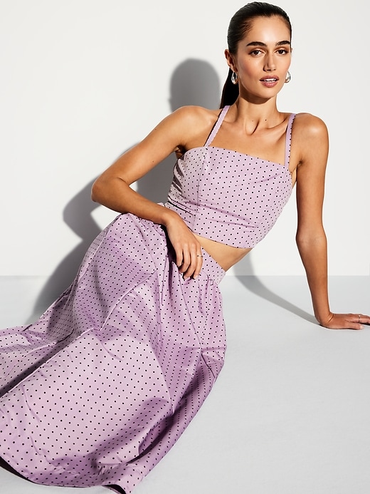 Image number 3 showing, The Occasion by Old Navy Taffeta Cropped Tank Top