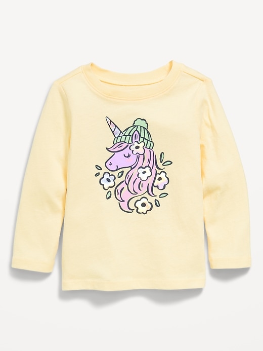 Image number 1 showing, Long-Sleeve Graphic T-Shirt for Toddler Girls