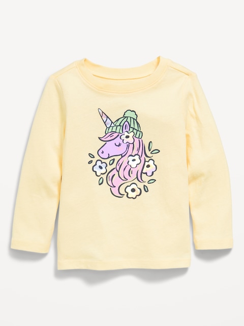 Long-Sleeve Graphic T-Shirt for Toddler Girls