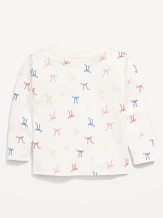 L'image numéro 1 présente T-shirt à motif à manches longues pour toute-petite fille