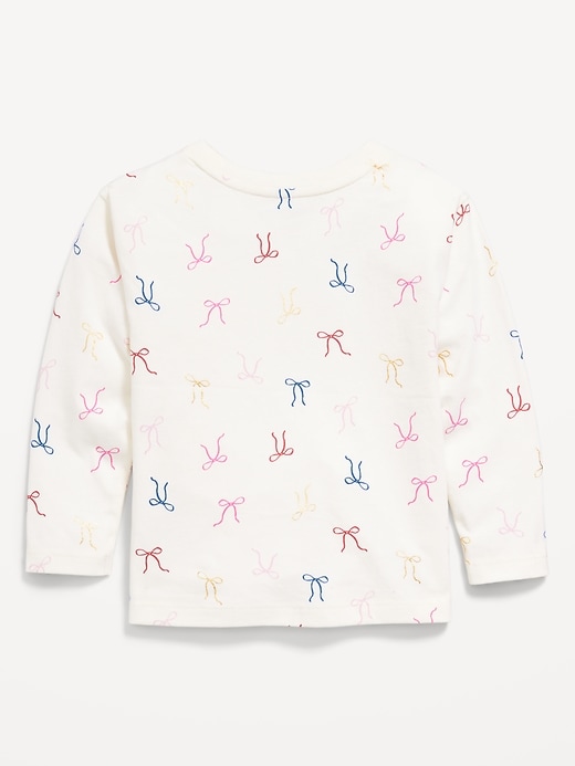 L'image numéro 2 présente T-shirt à motif à manches longues pour toute-petite fille