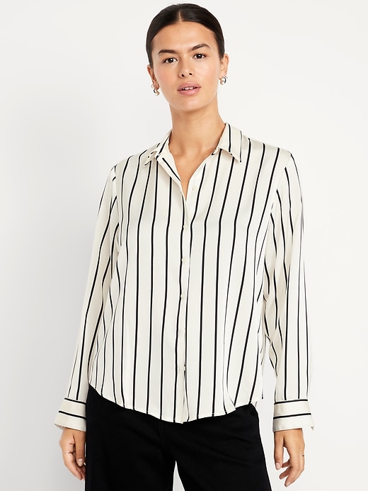 Image number 4 showing, Satin Button-Down Shirt