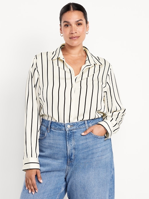 Image number 6 showing, Satin Button-Down Shirt