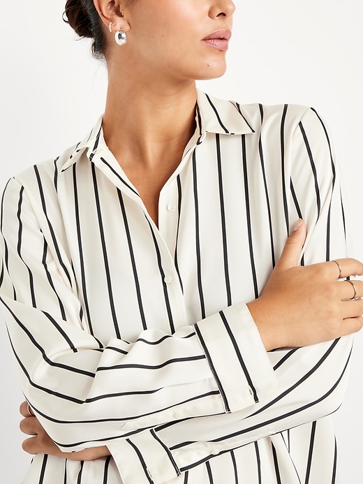 Image number 3 showing, Satin Button-Down Shirt