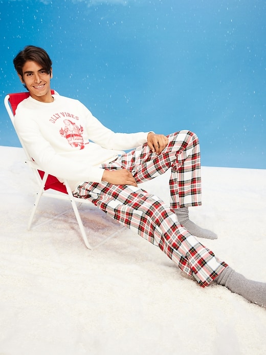 L'image numéro 1 présente Pantalon de pyjama en flanelle pour homme