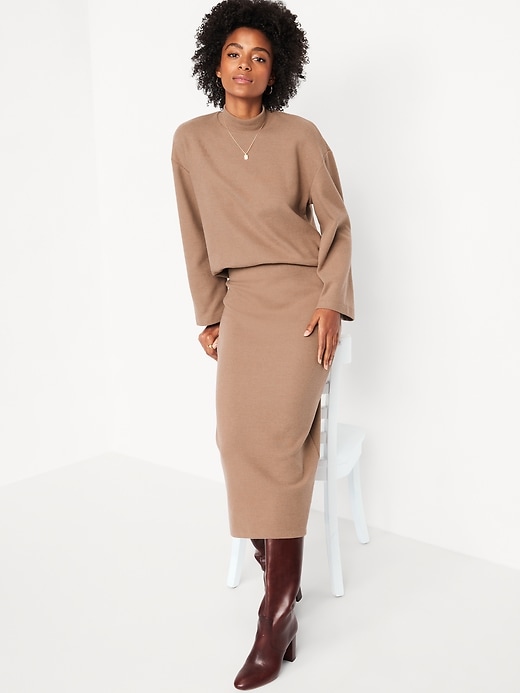 Image number 3 showing, Cozy Mock-Neck Tunic Sweater