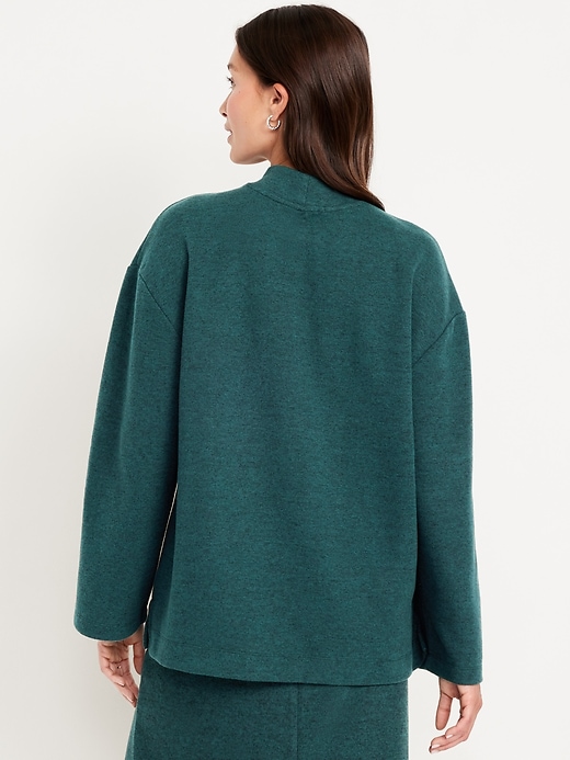Image number 2 showing, Cozy Mock-Neck Tunic Sweater