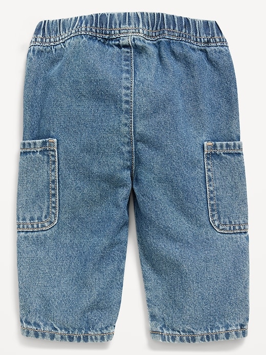 Image number 2 showing, Baggy Barrel-Leg Cargo Jeans for Baby
