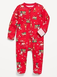 Image number 1 showing, 2-Way-Zip Sleep & Play Footed One-Piece for Baby
