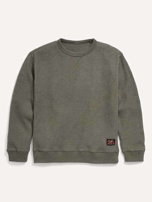 L'image numéro 1 présente T-shirt en tricot isotherme à manches longues pour garçon