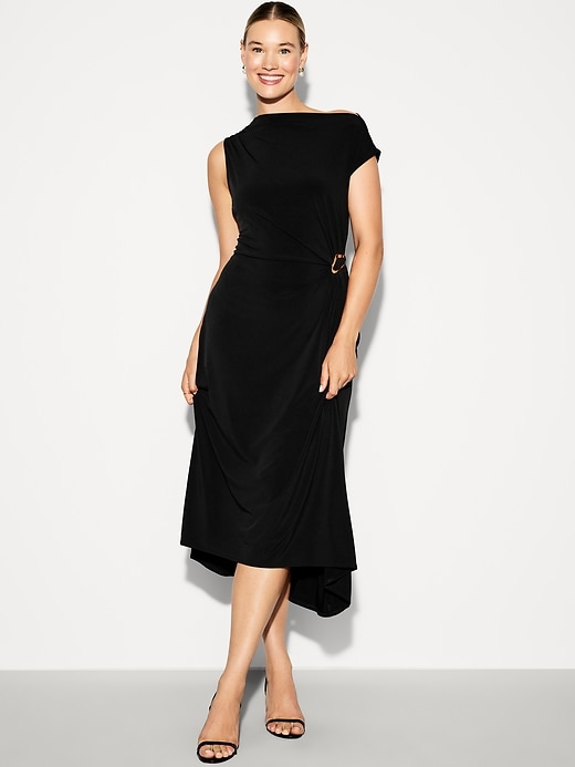 Image number 6 showing, The Occasion by Old Navy Twist-Front Jersey Midi Dress