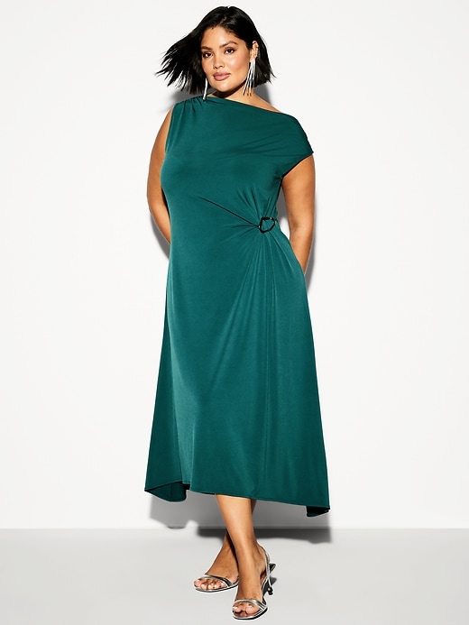 Image number 6 showing, The Occasion by Old Navy Twist-Front Jersey Midi Dress