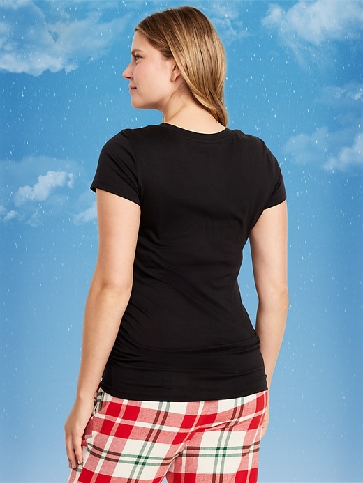 Image number 2 showing, Maternity Holiday-Graphic Crew-Neck T-Shirt