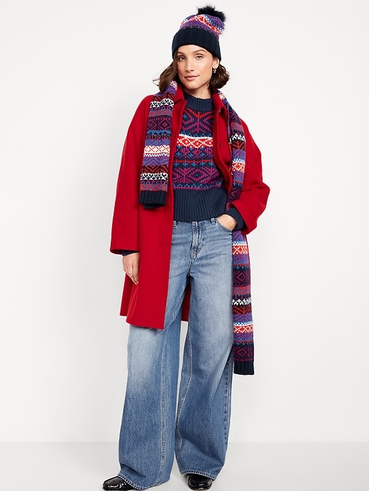 L'image numéro 3 présente Chandail à col montant SoSoft à motif jacquard