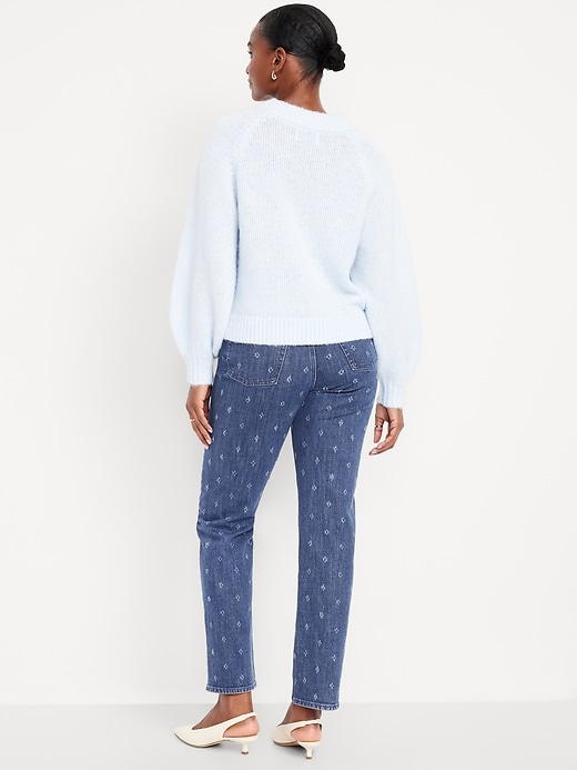 Image number 3 showing, Curvy Extra High-Waisted Straight Jeans