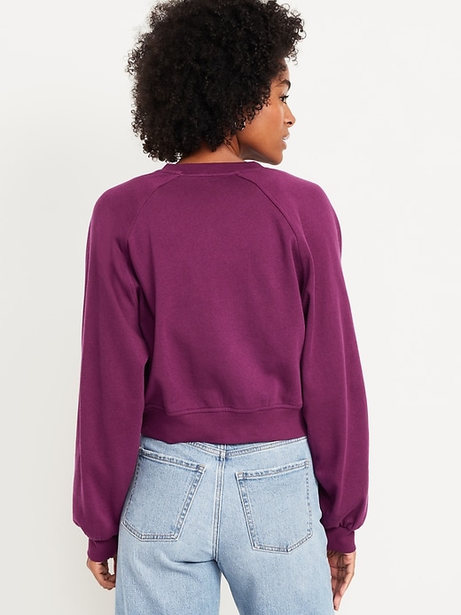 Image number 2 showing, SoComfy Oversized Button-Front Sweatshirt