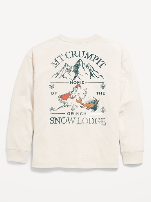 Image number 3 showing, Dr. Seuss™ Grinch Oversized Gender-Neutral Graphic T-Shirt for Kids