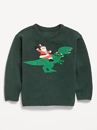 L'image numéro 2 présente Chandail surdimensionné SoSoft à imprimé des Fêtes pour tout-petit garçon