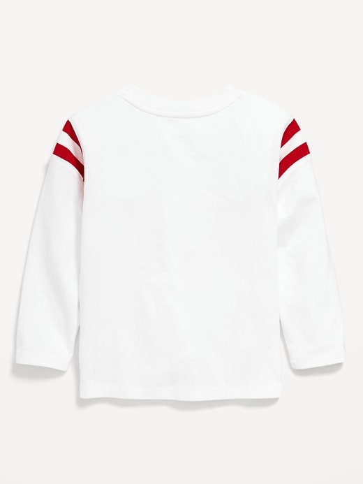 Image number 3 showing, Oversized Football Graphic T-Shirt for Toddler Boys