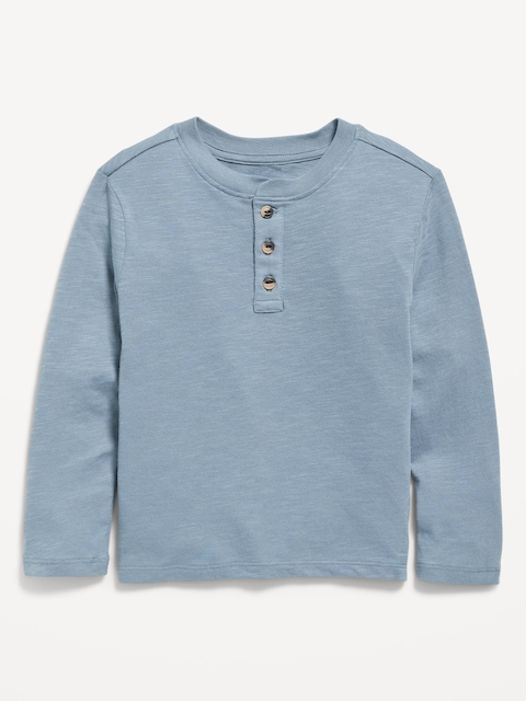 Long-Sleeve Henley T-Shirt for Toddler Boys