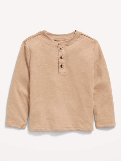 Long-Sleeve Henley T-Shirt for Toddler Boys