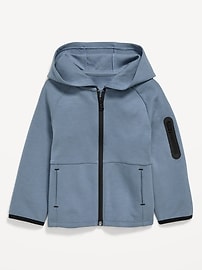 Image number 2 showing, Oversized Dynamic Fleece Zip-Front Hoodie for Toddler Boys