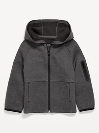 Image number 2 showing, Oversized Dynamic Fleece Zip-Front Hoodie for Toddler Boys